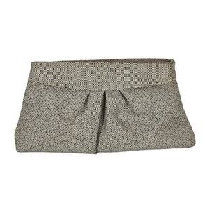 ULTA WOMEN'S WOVEN HEATHER GRAY MAKEUP BAG POUCH  / CLUTCH PURSE